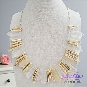 stella & dot ~ rebel stone statement necklace
